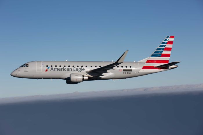Você está visualizando atualmente American Airlines compra 4 jatos Embraer E175 para operação da Envoy Air