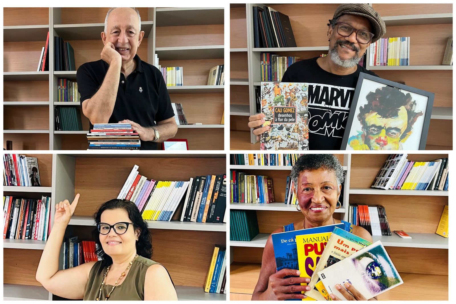 Você está visualizando atualmente Biblioteca do Jornalista Baiano recebe livros de jornalistas
