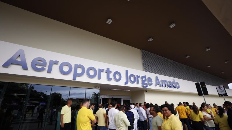 Você está visualizando atualmente Governo entrega modernizado Aeroporto Jorge Amado, em Ilhéus