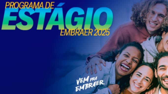 Você está visualizando atualmente Embraer lança programa de estágio com bolsas de até R$ 2.400 para estudantes de todo o Brasil