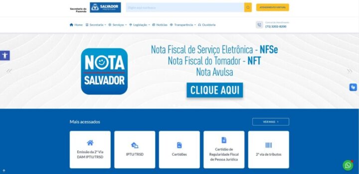 Sefaz Salvador ultrapassa 5 milhões de documentos emitidos em novo portal
