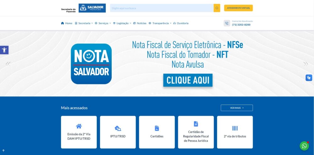 Sefaz Salvador ultrapassa 5 milhões de documentos emitidos em novo portal