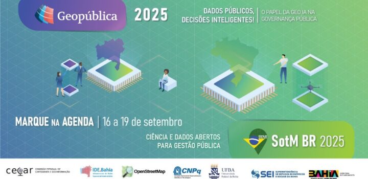 Geopública 2025 será realizado em setembro com programação integrada ao State of the Map Brasil