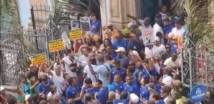Video mostra desentendimento entre seguranças do prefeito de Salvador e manifestantes