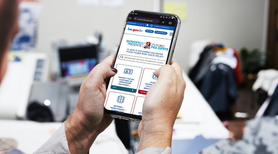 Plataforma ba.gov.br oferta 23 novos serviços ao cidadão