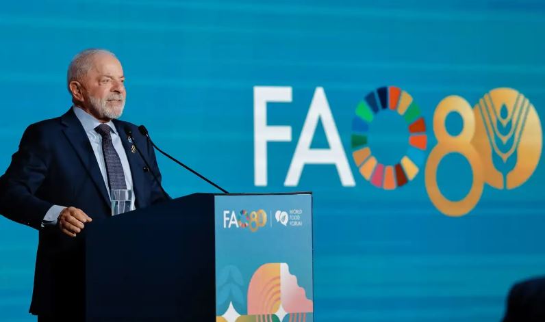 Fome é irmã da guerra, diz Lula no Fórum Mundial da Alimentação