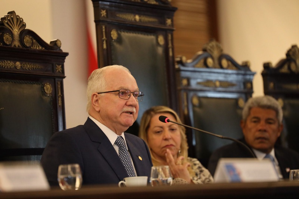 Presidente do STF elogia política de segurança da Bahia na abertura do Mês do Júri