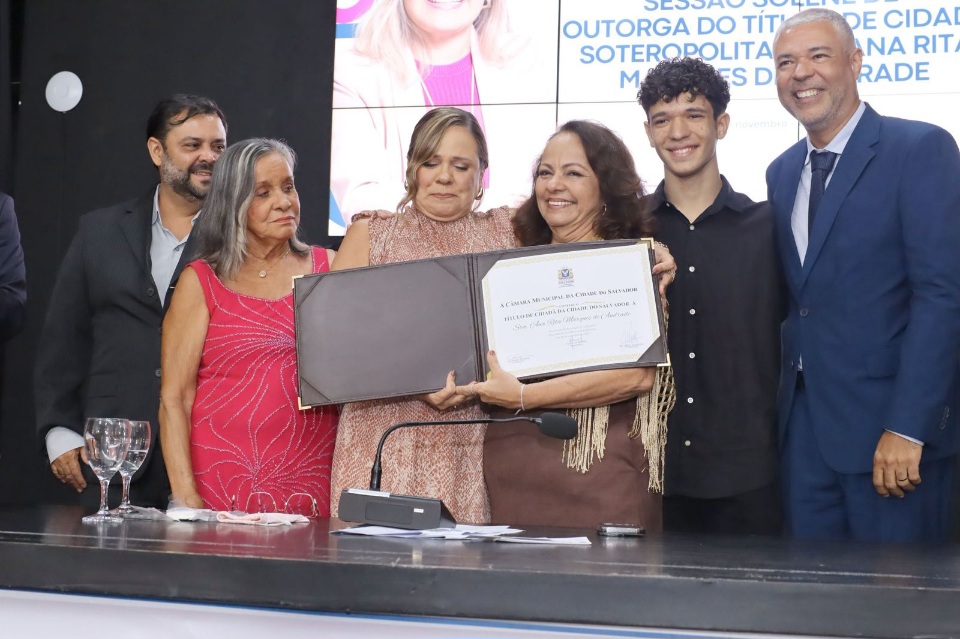 Ana Rita Andrade se disse realizada com a cidadania de Salvador