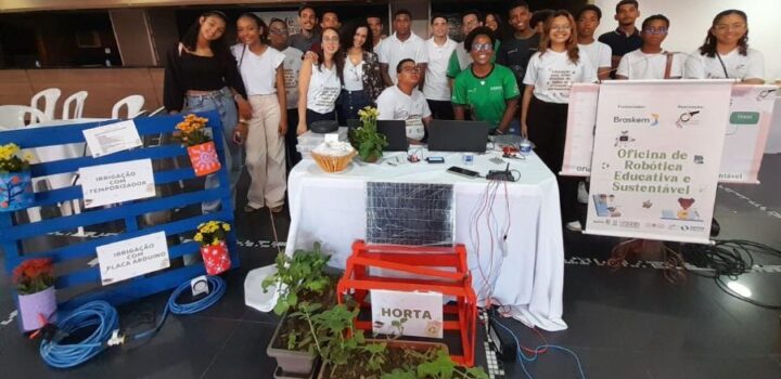 Estudantes de Camaçari apresentam projeto de irrigação com robótica sustentável