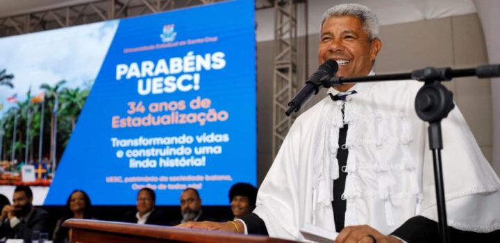 Jerônimo Rodrigues se torna primeiro governador da Bahia a receber título de Doutor Honoris Causa pela Uesc
