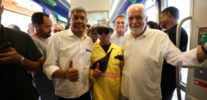 Obra do Governo do Estado, VLT faz primeira viagem-teste e marca avanço na mobilidade da capital baiana