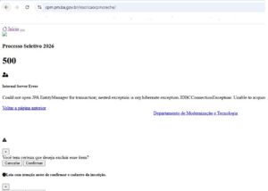 Leia mais sobre o artigo Site para inscrição do Colégio da Polícia Militar da Bahia fica fora do ar e frustra pais e alunos