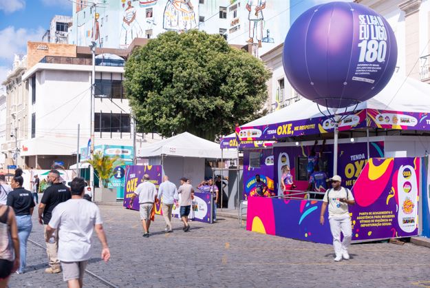 SPM amplia acolhimento a mulheres no Carnaval com a Tenda “Oxe, Me Respeite!”