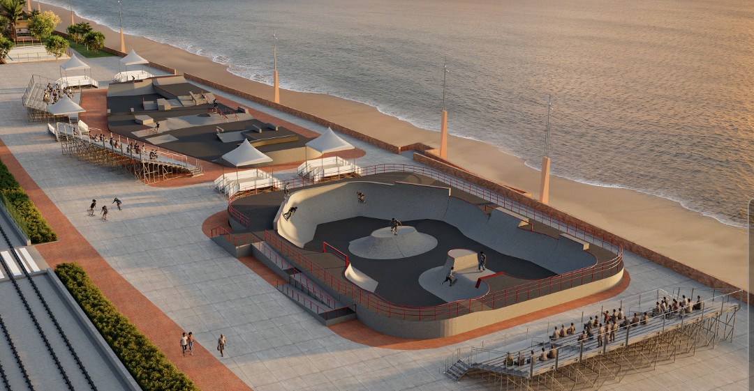 Governo, World Skate e STU assinaram hoje carta de compromisso para implantação do Skatepark do Subúrbio