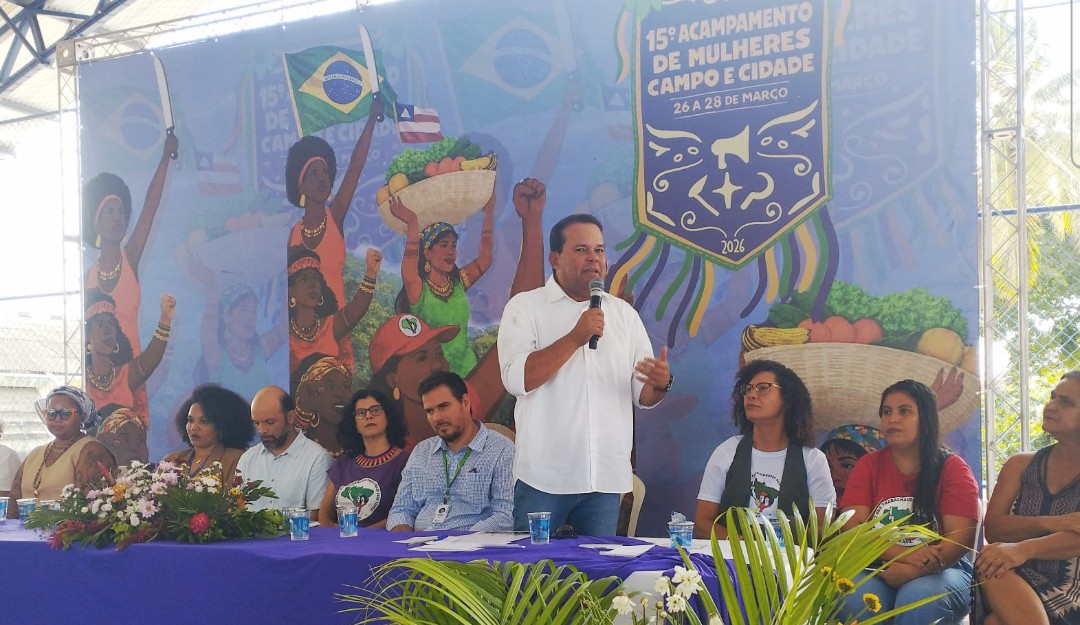 Vice-governador&nbsp; destaca protagonismo feminino no 15º Acampamento das Mulheres do Campo e da Cidade