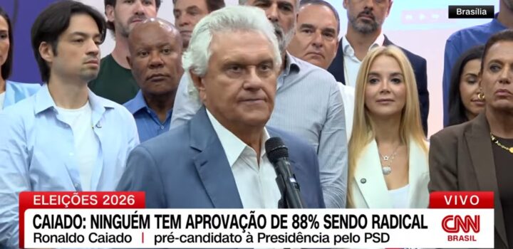 PSD oficializa Caiado como pré-candidato à presidência