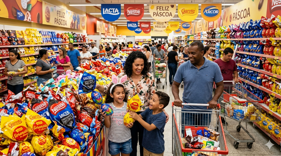 Páscoa 2026: seis em cada dez consumidores são influenciados pelas redes sociais na escolha dos ovos, aponta CNDL/SPC Brasil