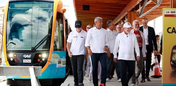 Ao lado de Lula, Jerônimo autoriza nova etapa do VLT e avanço do metrô em Salvador