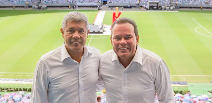 Jerônimo Rodrigues oficializa Geraldinho como vice na chapa da reeleição durante grande evento na Arena Fonte Nova