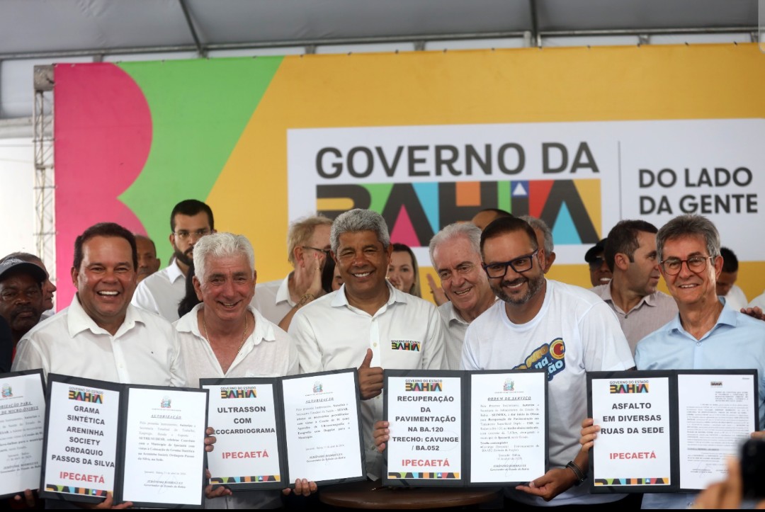 Governador autoriza obras de infraestrutura e educação e reforça serviços em Ipecaetá