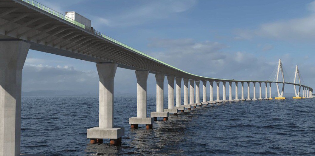 Governo avança nas obras da Ponte Salvador–Itaparica com chegada de equipamentos ao estado