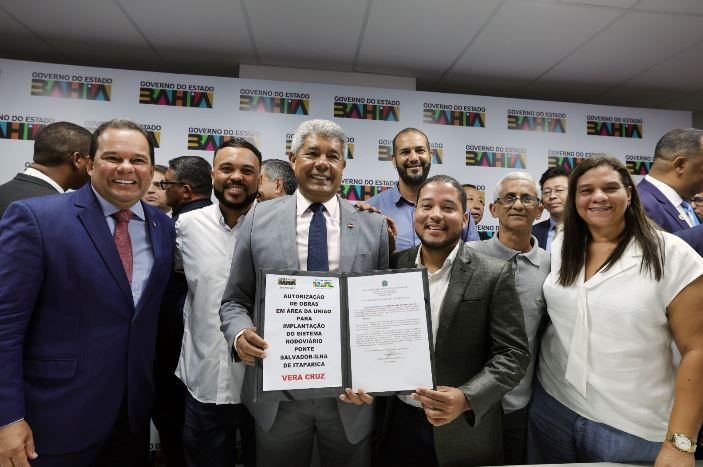 “Marco histórico para o estado”, diz Jerônimo Rodrigues ao autorizar início das obras em terra da Ponte Salvador–Itaparica