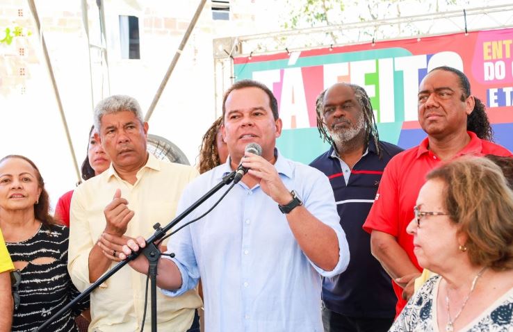 Geraldinho destaca parceria entre Lula e Jerônimo durante inauguração do Canal Mangabeira no Bairro da Paz