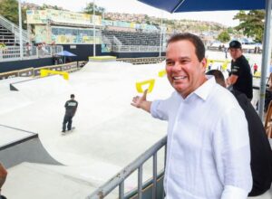 Leia mais sobre o artigo Geraldinho entrega Skate Park do Subúrbio e abre etapa nacional de campeonato em Salvador