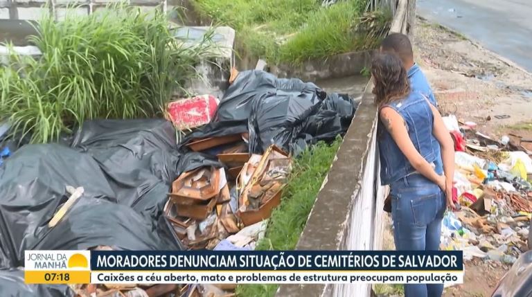 “Salvador está abandonada”, afirma Robinson Almeida após TV  revelar descaso com os cemitérios públicos municipais