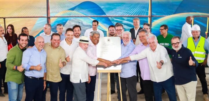 Vice-governador destaca agenda histórica de Lula na Bahia durante início das obras da Ponte Salvador–Ilha de Itaparica