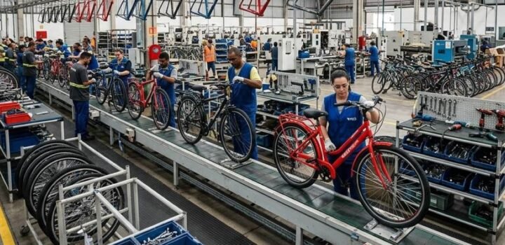 Produção de Bicicletas no PIM cresce 31,6% em Agosto
