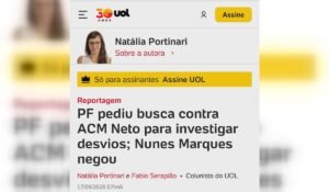Leia mais sobre o artigo PF pediu busca e apreensão contra ACM Neto na Operação Overclean; ministro do STF negou pedido
