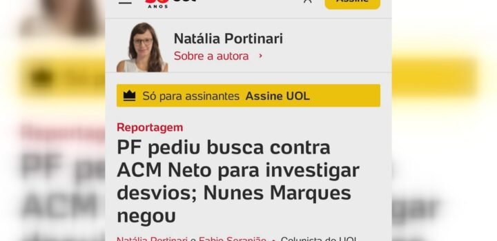 PF pediu busca e apreensão contra ACM Neto na Operação Overclean; ministro do STF negou pedido