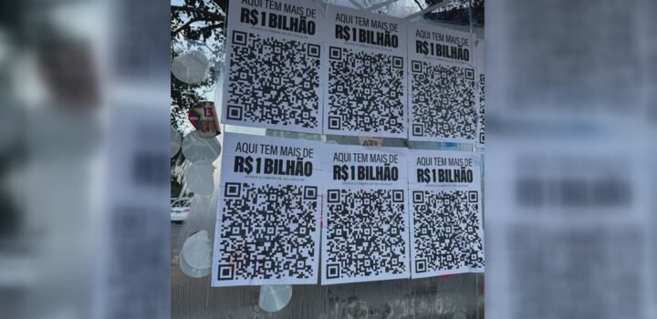 Cartazes com QR Code espalhados pela cidade mobiliza atenção política em Salvador