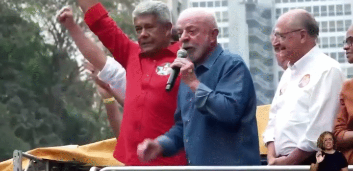 Jerônimo defende união nacional e convoca brasileiros a reeleger Lula em ato na Avenida Paulista