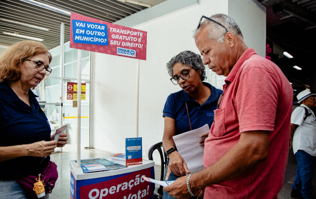 Operação Vai e Vota registra mais de 19 mil passagens emitidas com gratuidade para os eleitores baianos