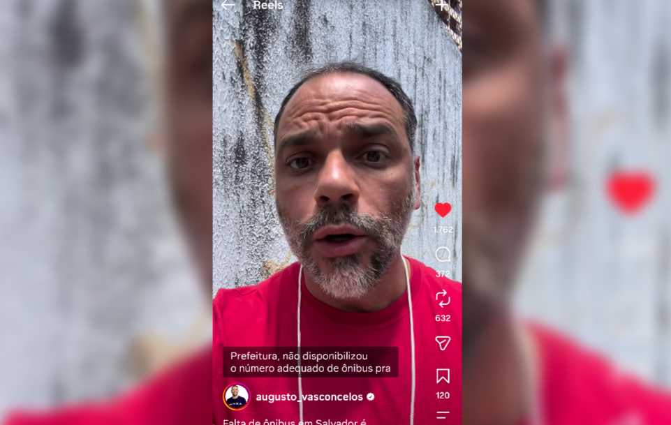 Secretário Augusto Vasconcelos critica falta de ônibus no segundo turno e gestão da frota pela Prefeitura de Salvador