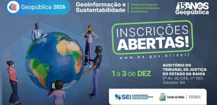 Inscrições abertas para a 15ª edição do Geopública